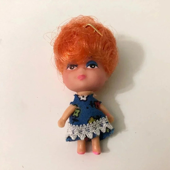 Vintage Liddle Kiddle Clone Doll Necklace Loop 2 Inch  Tall - Picture 12 of 12